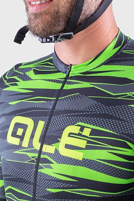 Превью  Велоджерси с коротким рукавом ALE Rock Men Fluo Green